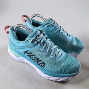 Hoka One One Bondi 7 Women's Size 9.5 Eggshell Blue Shoes Blue *No Insoles*